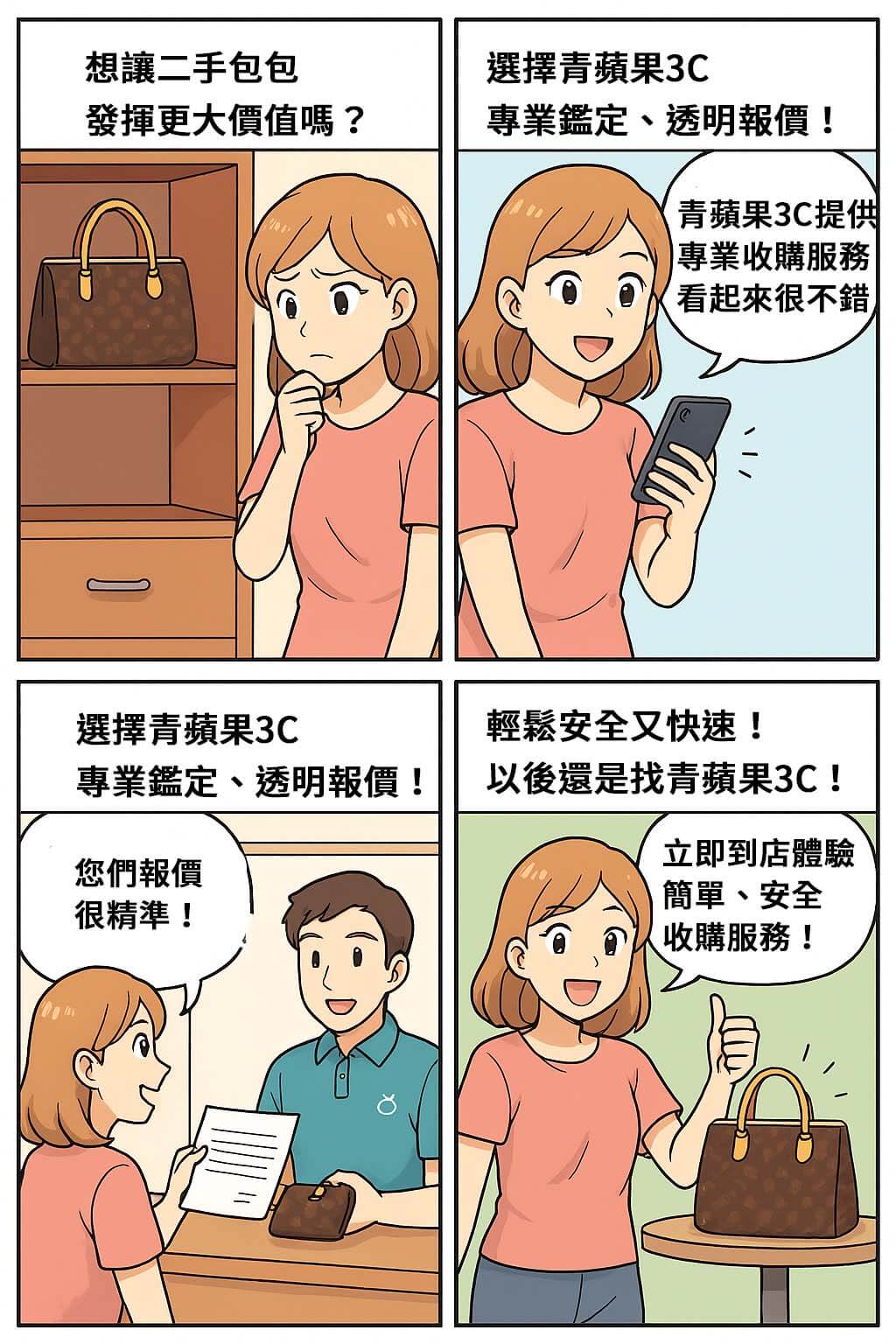 專業收購 LV、Chanel、Gucci、Hermès 等名牌包,透明估價、安全交易,立即免費詢問收購行情!歡迎來店評估或 LINE 詢問!
