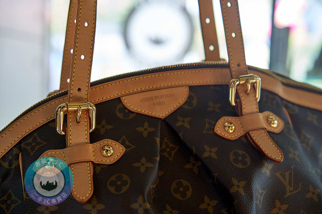 LV Monogram 老花系列二手包皮革細節實拍,青蘋果3C收購展示